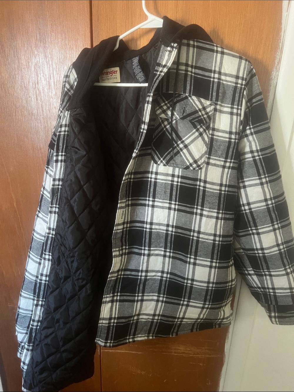 Wrangler Black & White Plaid Jacket